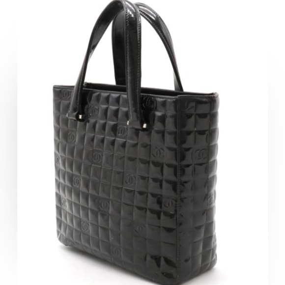 CHANEL Handbag Tote Chocolate bar Coco mark with certificate of authenticity - Picture 1 of 15